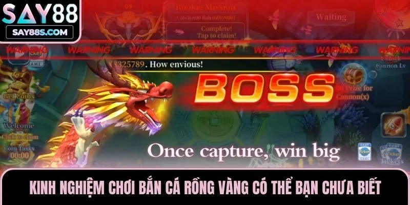 Kinh nghiệm chơi bắn cá rồng vàng có thể bạn chưa biết