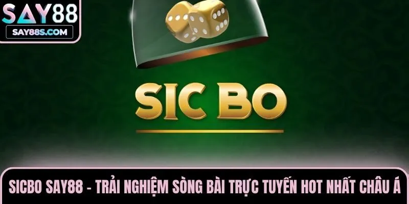 Sicbo Say88 - Trải Nghiệm Sòng Bài Trực Tuyến Hot Nhất Châu Á